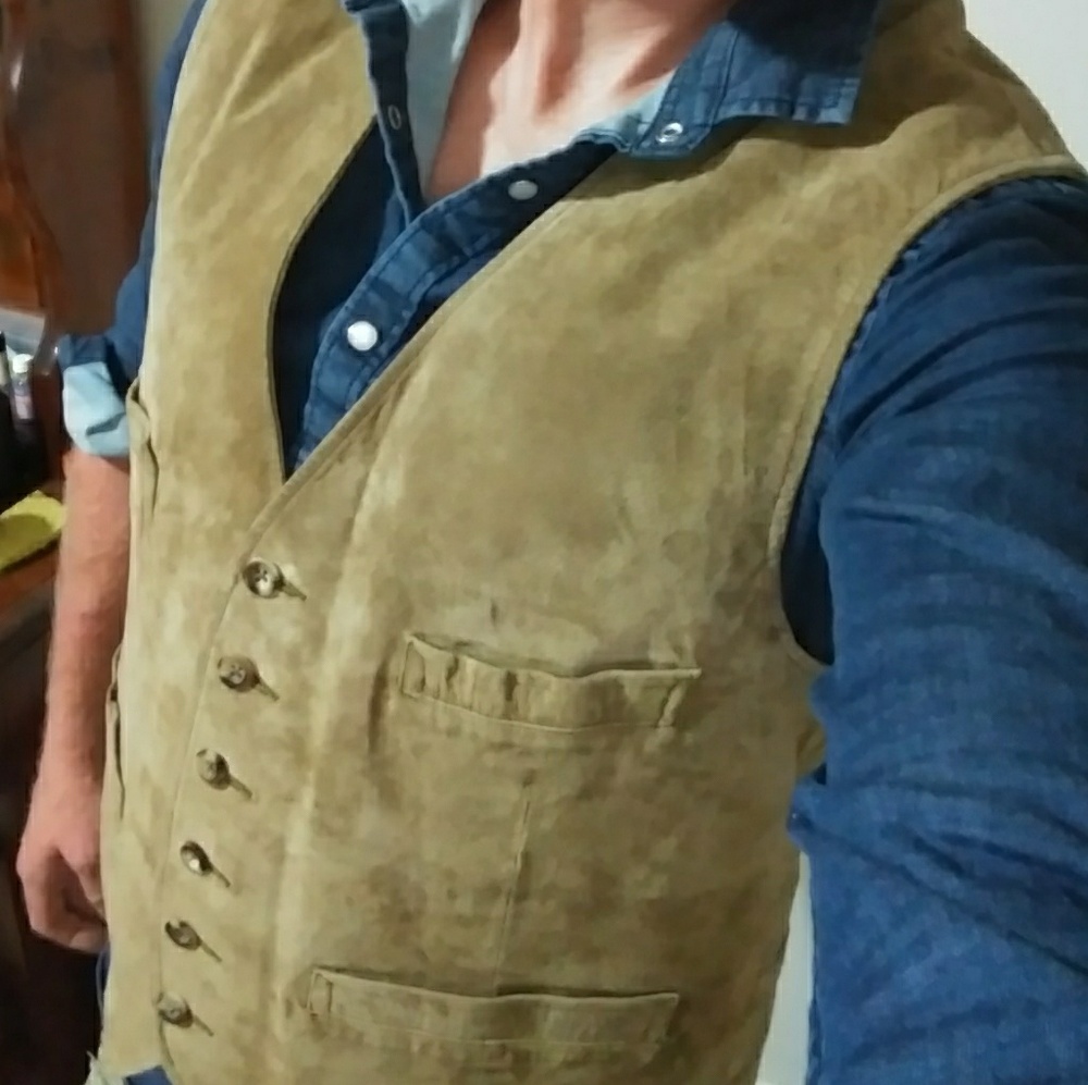 Gap Suede Vest in Tan